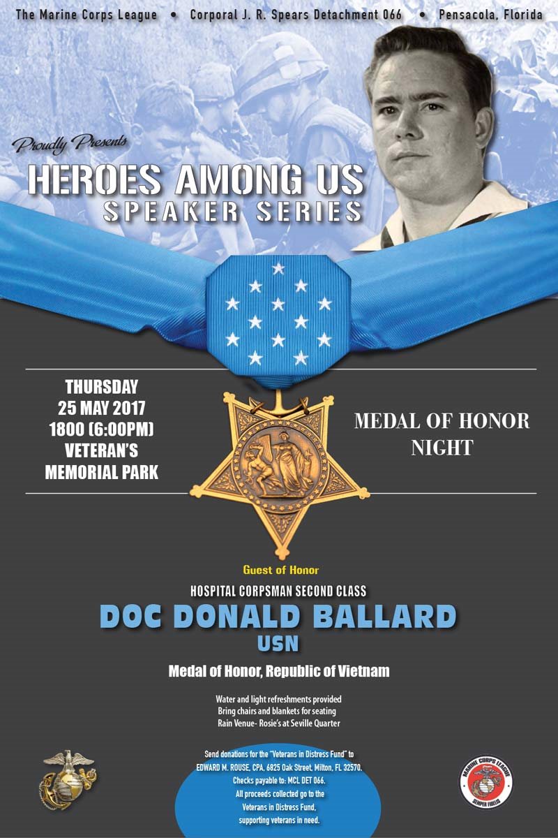 MCL to Honor Doc Donald Ballard, MOH