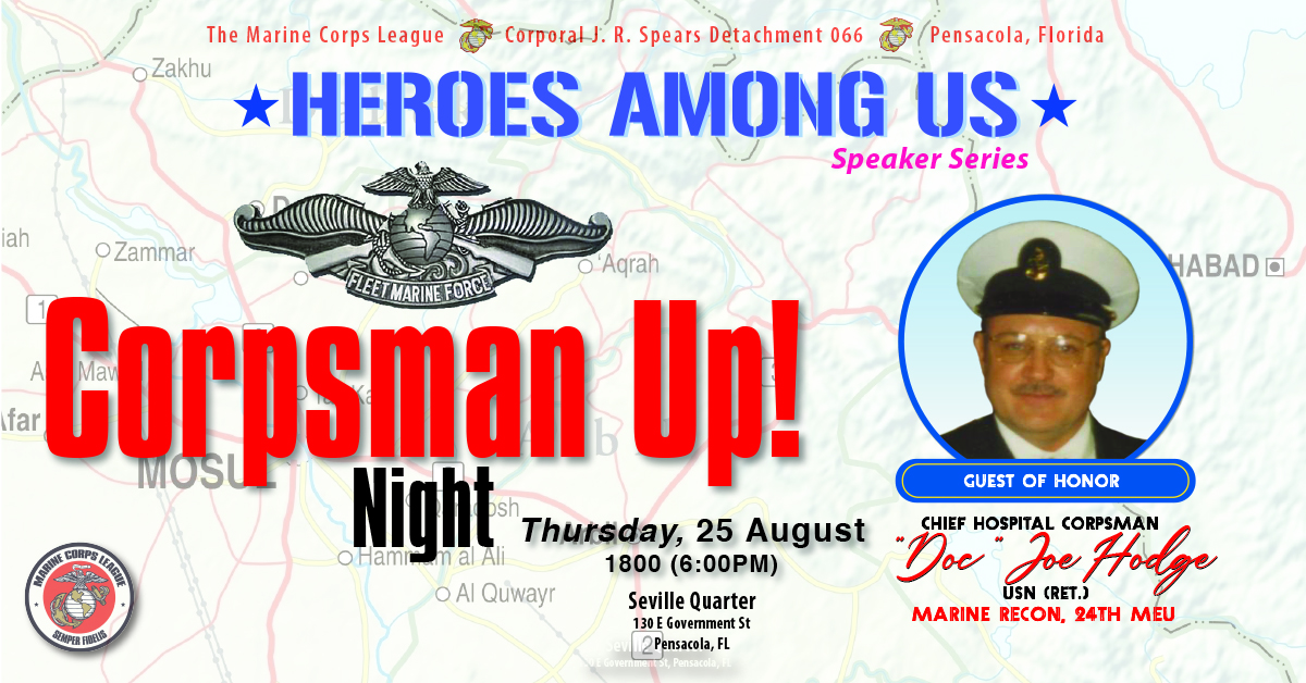 HAU Corpsman Up Night poster